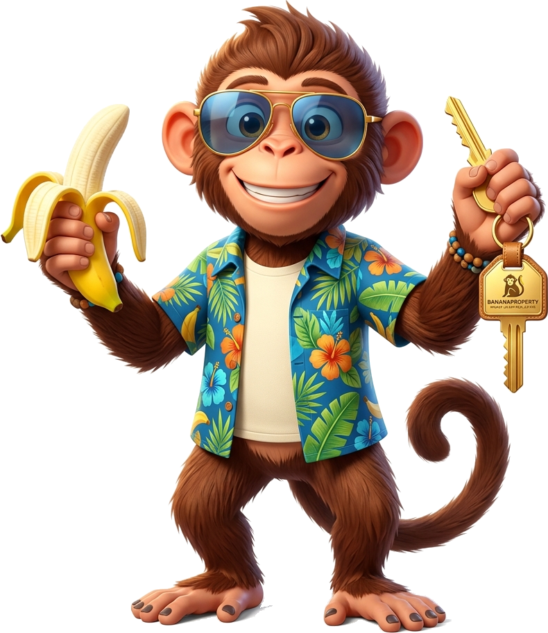 BananaProperty Monkey Mascot